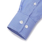 Button-Up Dress Shirt // Royal Blue Bengal (Tailored 15 Neck, 32-33 Sleeve)