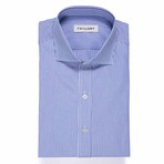 Button-Up Dress Shirt // Royal Blue Bengal (Tailored 15 Neck, 32-33 Sleeve)