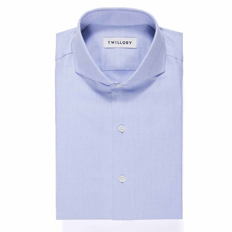 Button-Up Dress Shirt // Royal Blue Panama (Traditional 15 Neck, 32-33 Sleeve)