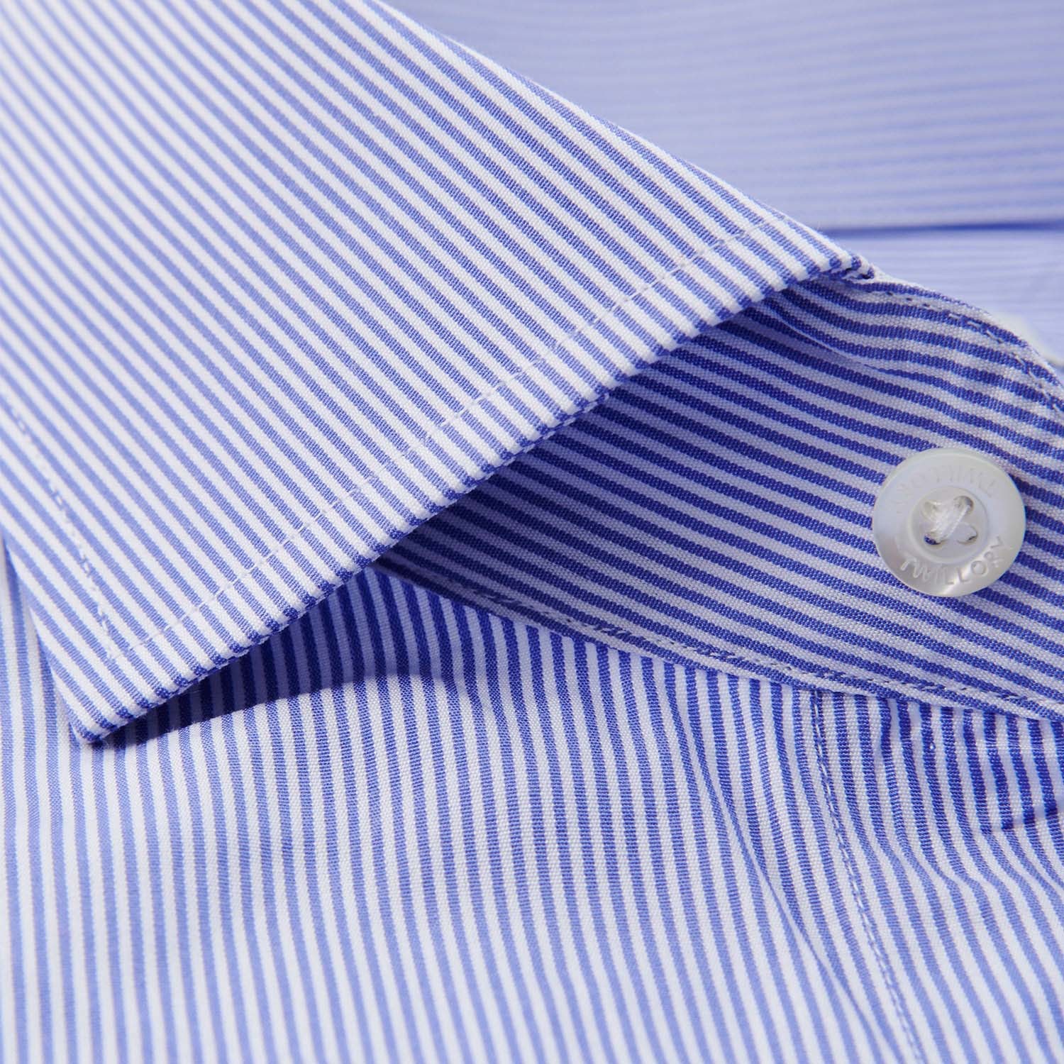 Button-Up Dress Shirt // Purple Stripe (Tailored 17 Neck, 34-35 Sleeve ...