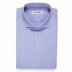 Button-Up Dress Shirt // Purple Stripe (Tailored 15 Neck, 32-33 Sleeve)