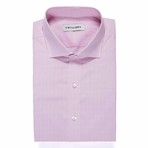 Button-Up Dress Shirt // Pink Plaid (Tailored 15 Neck, 32-33 Sleeve)