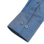 Button-Up Dress Shirt // Denim Twill (Tailored 15 Neck, 32-33 Sleeve)