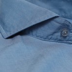 Button-Up Dress Shirt // Denim Twill (Tailored 15 Neck, 32-33 Sleeve)