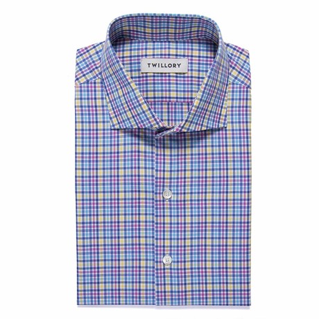 Button-Up Dress Shirt // Multi-Color Check (Tailored 15 Neck, 32-33 Sleeve)