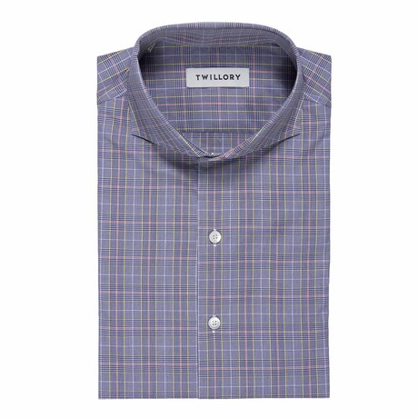 Button-Up Dress Shirt // Navy Glen Plaid (Tailored 15 Neck, 32-33 Sleeve)