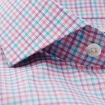 Button-Up Dress Shirt // Pastel Check (Tailored 15 Neck, 32-33 Sleeve)