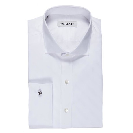 Button-Up French Cuff Dress Shirt // White Sea Island Twill (Tailored 15 Neck, 32-33 Sleeve)