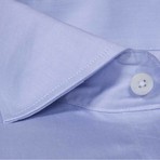 Button-Up French Cuff Dress Shirt // Blue Sea Island (Tailored 15 Neck, 32-33 Sleeve)