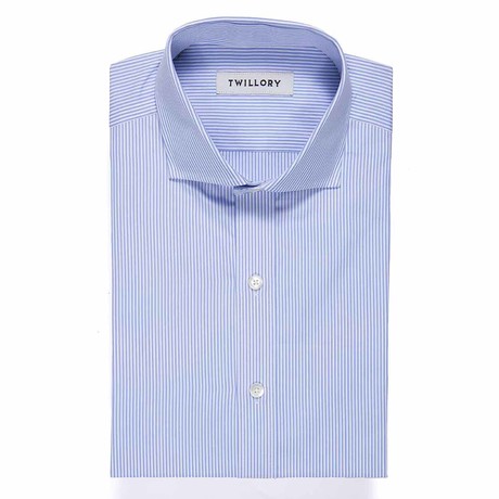 Button-Up Dress Shirt // Sky Blue Bengal (Tailored 15 Neck, 32-33 Sleeve)