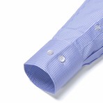 Button-Up Dress Shirt // Sky Blue Bengal (Tailored 15 Neck, 32-33 Sleeve)