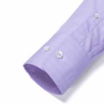 Button-Up Dress Shirt // Purple Plaid (Tailored 15 Neck, 32-33 Sleeve)