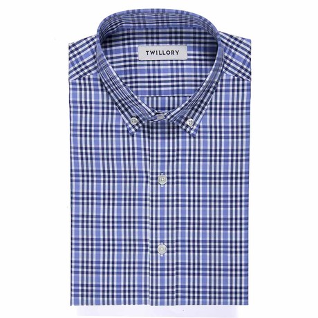 Button-Down Dress Shirt // Railroad Check (Tailored 15 Neck, 32-33 Sleeve)