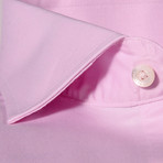 Button-Up Dress Shirt // Pink Sea Island Twill (Tailored 14.5 32-33 Sleeve)