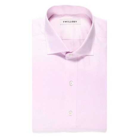 Button-Up Dress Shirt // Pink Sea Island Twill (Tailored 14.5 32-33 Sleeve)