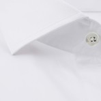 Button-Up Dress Shirt // White Sea Island Twill (Traditional 15 Neck, 32-33 Sleeve)