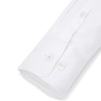 Button-Up Dress Shirt // White Sea Island Twill (Traditional 15 Neck, 32-33 Sleeve)