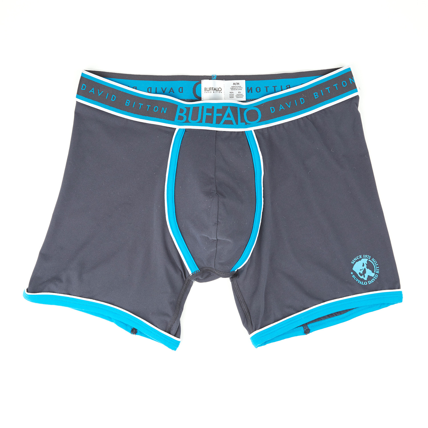 Microfiber Stretch Trunk // Graphite (S) Buffalo Underwear Touch of