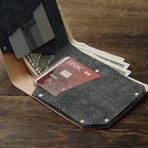 Handcrafted Leather Wallet (Khaki)