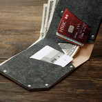 Handcrafted Leather Wallet (Khaki)