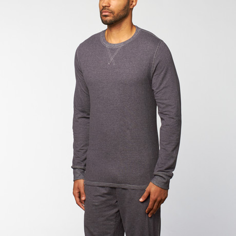 Terry V-Notch Crew // Graphite (XL)