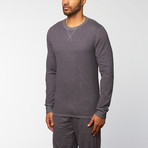 Terry V-Notch Crew // Graphite (XL)
