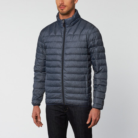 Empire Packable Down Jacket // Dark Denim Print (S)