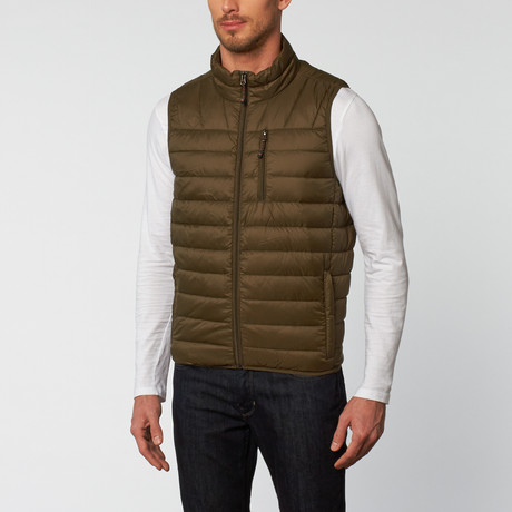 Hugh Packable Down Vest // Loden (S)