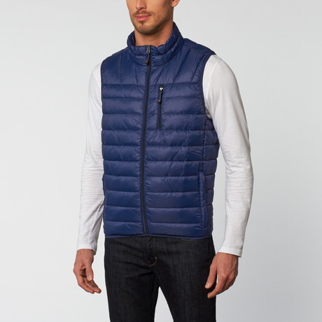 Hugh Packable Down Vest // Medieval Blue (S)