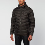 Lennox Chevron Packable Down Jacket // Black (S)