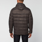 Lennox Chevron Packable Down Jacket // Graphite (2XL)