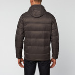 Chevron Packable Down Jacket // Graphite (XL)