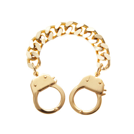 Handcuff Clasp Bracelet // Gold