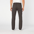 5 Pocket Stretch Stripe Jean // Midgrey (L)