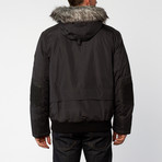 Point Zero // Hooded Rip Stop Bomber // Charcoal (M)