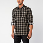 Black Spray Semi-Fit Shirt // White (L)