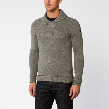 Shawl Slub Sweater // Grey Slub (S)