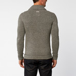 Shawl Slub Sweater // Grey Slub (S)