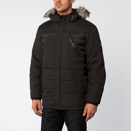 Hooded Ultra Light Down Jacket // Black (XS)