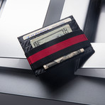 Zero Card Wallet // Carbon Fire Leather