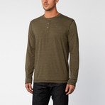 Military 3-Button Henley // Military (S)