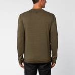 Military 3-Button Henley // Military (S)