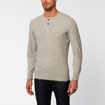 Jacob Holston // Cary Waffle Knit Henley // Grey (XS)