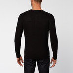 Jacob Holston // Cary Waffle Knit Henley // Black (XS)