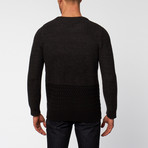 Jacob Holston // Marvin Mix Stitch Crewneck // Charcoal Grey (XS)