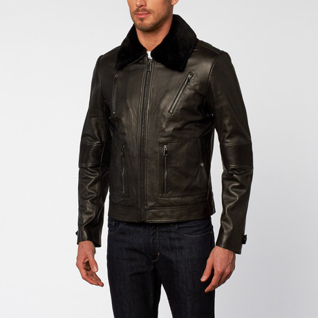 Jacob Holston // Marlon Moto Leather Jacket // Black (S)