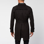 Martin Brushed Cotton Trench // Black (M)