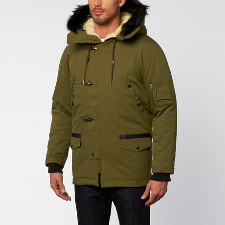 Chase Hooded Parka // Army (M)