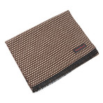 Brushed Silk Mini-Dot Scarf // Brown