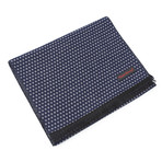Brushed Silk Mini-Dot Scarf // Navy